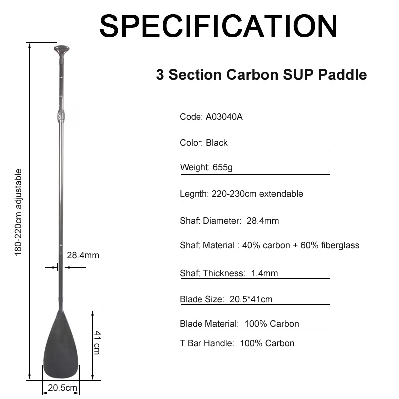 Acessório de Remo Leve de Carb - Kayak Paddle Carbon avaliação e preço